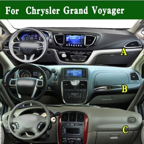 Fits Dodge Chrysler Grand Voyager Caravan RG RT PHEV Dashmat Dashboard Cover Pad Dash Mat Carpet Suede Leather Ornaments