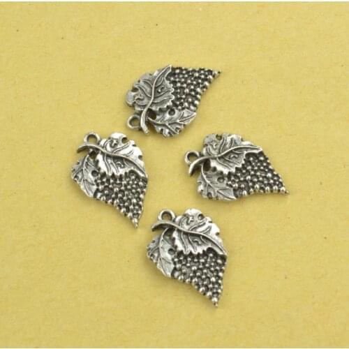 10 pcs Antique Silver Plated Zinc Alloy grape Charms Pendants for Jewelry Making DIY Handmade Craft K03