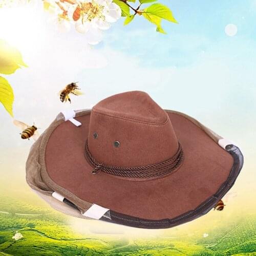 Useful Beekeeping Anti-Bite Hat Mesh Face Mask Hat Keeping Insects Bee Flying Face-Protector Beekeeper Fishing Beekeeping Tools