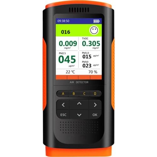 New LCD Digital Air Quality Monitor Portable Display Formaldehyde Detector Gas Analyzer Mini TVOC HCHO PM2.5 Meter