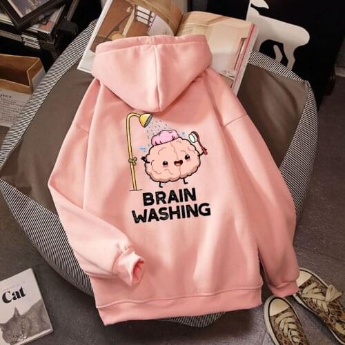 Casual Pullover Hoodie Gothic Kawaii Cartoon Print Sweatshirt Aesthetic Clothing Jogging Femme Sweetshirt for Girls Plus Size