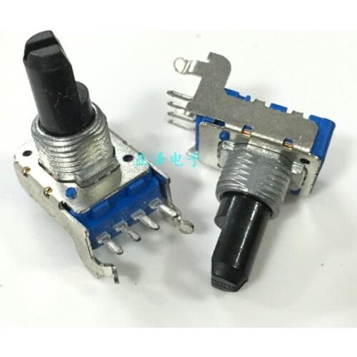 Type RK11K 4 feet vertical single shaft length potentiometer B10K 15MM amplifier four volume potentiometer