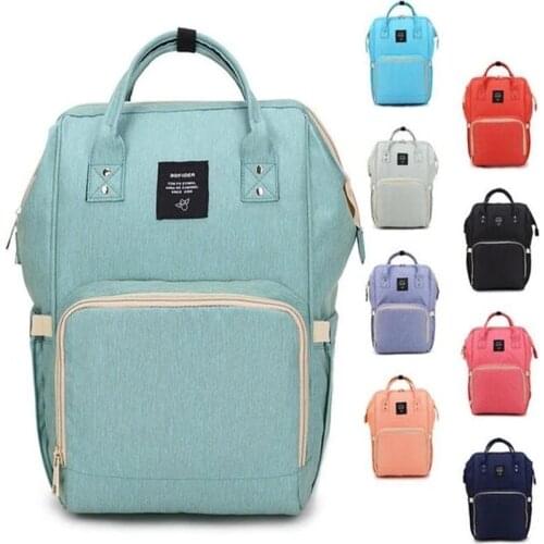 Brand Diaper Bag Waterproof Travel Backpack Fashion Mummy Nappy Nursing Bags Baby Care Multi-Function Large Capacity Bag