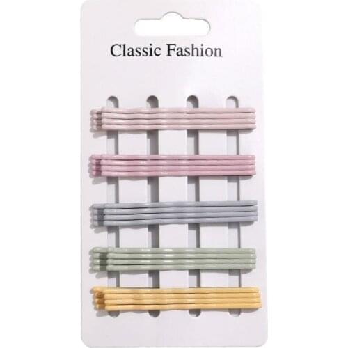 Rainbow Hairpins For Women Colorful Hair Clip Lady Bobby Pins Set Pastel Hairgrip Barrette Hairclip Hair Clips Accessories