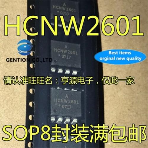 10Pcs HCNW2601 SOP-8 10M Single channel high speed Optocoupler in stock 100% new and original