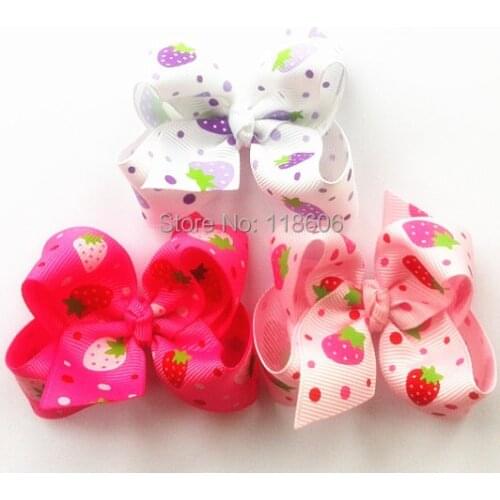 100pcs Strawberry Boutique Twisted Bow Basic Bow Classic Bow Free Shipping