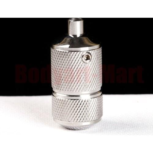 25mm Auto Lock Tattoo Stainless Steel Grip With Back Stem Self-Lock Tattoo Grip Tube Supply ASG25-01# Free Shipping