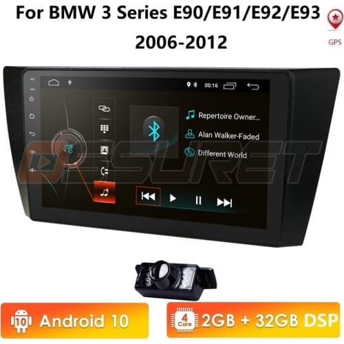 Car Multimedia Player Android 10 GPS Stereo System For BMW E90 E91 E92 E93 4GWifi FM AM Radio automotivo canbus 1024*600 CAM-IN