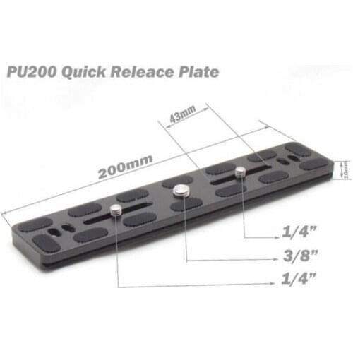 PU200 Quick Release Arca Swiss Benro Plate Ballhead Tripod PU-200