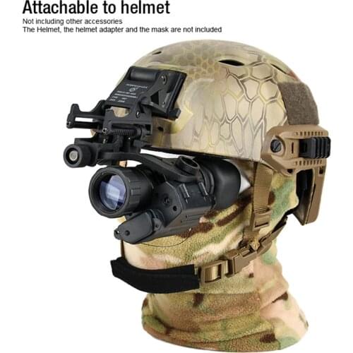 Digital Night Vision, PVS-14 IR Night Vision Monoculars with J-Arm for Helmet, Picatinny Rail Adapter, for Night Patrol Hunting