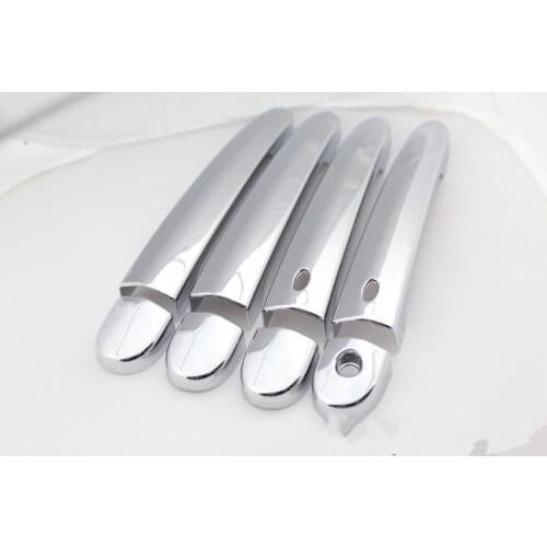 For Chery Tiggo 5 2014 2015 2016 2017 2018 New Chrome Car Door Handle Cover Trim With Smart Entry Buttons Car Accessories