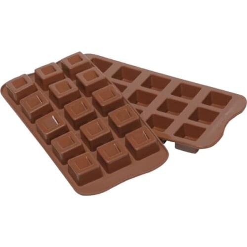 Chocolate Silicone Mold 15-Cavity Square Shape Cake Baking Mould Candy Jelly Ice DIY Decorating Tools Fondant Cake Molds