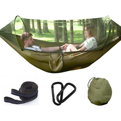 New Mosquito Net Hammock Outdoor Single Double Nylon Cloth Camping Mosquito Net Hammock