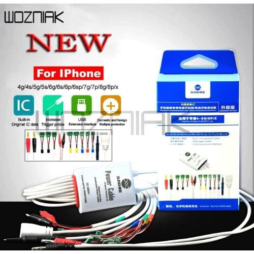 Power Supply Current Test Cable Repair Tool for iPhone x 8g 8p 7 Plus 6 6S 5 Professional 11 in1 Battery Charge Activatio