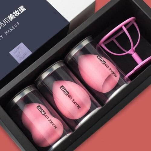 3-piece Set of Beauty Makeup Egg Soft Beauty Makeup Egg Water Drop Puff Sponge Super Soft Air Cushion Puff Wet and Dry