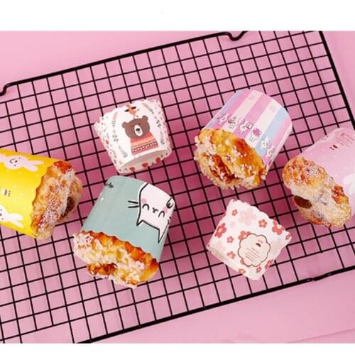 50PCS Cupcakes Cupcakes Cupcakes Large And Small High Temperature Oven Round Baking Cup Paper Holder