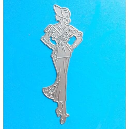 YLCD900 Fashion Girl Metal Cutting Dies For Scrapbooking Stencils DIY Album Cards Decoration Embossing Folder Die Cutter Tools