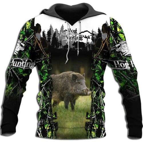 Hunting Deer 3D Printed Mens Hoodies Harajuku Streetwear Autumn Hooded Sweatshirt Unisex Casual Jacket Tracksuits TD11111222254