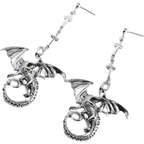 Punk Cheap Sliver Handcuffs Blade Gun Drop Earrings Creativity Jewelry Accessories Women Simple Fashion Cool Wholesale Pistols