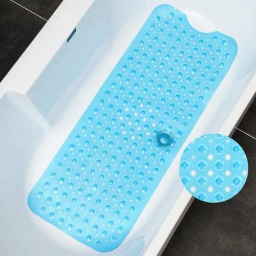 New Best-selling Bathtub Mat PVC Lengthened Bathroom Non-slip Mat Fashion Shower Room with Suction Cup Non-slip Foot Mat