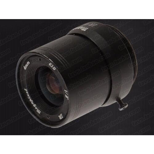F1.0 million surveillance camera lens 4MM low light level night vision ultra low illumination camera lens 4MM