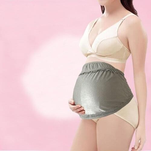 Radiation Protection Clothing Maternity Dress Authentic Pregnant Women Anti-radiation Apron Wearing Computer Silver Fiber Large