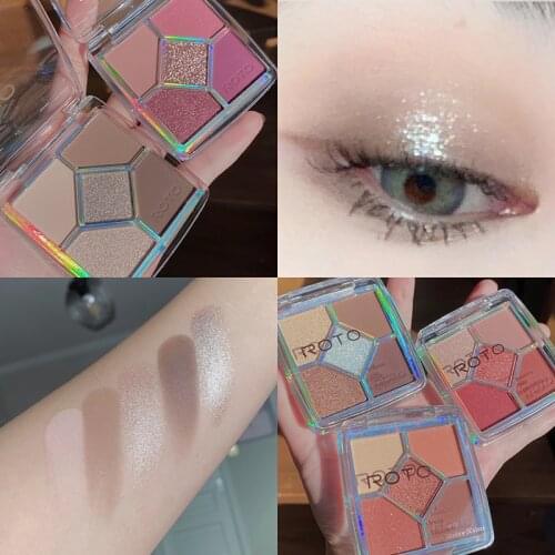 5 Colors Shimmer Matte Maquiagem Eyeshadow Palette Pigmented Glitter Metallic Diamond Eye Shadow Pallete Coametic Makeup Palette