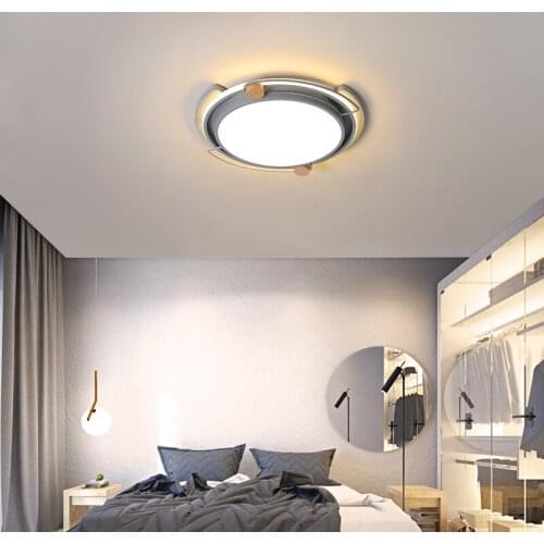 Ceiling Lights For Living Room Lamp Gray Modern Atmosphere Household Solid Bedroom Dining Room Lamp Whole House Package