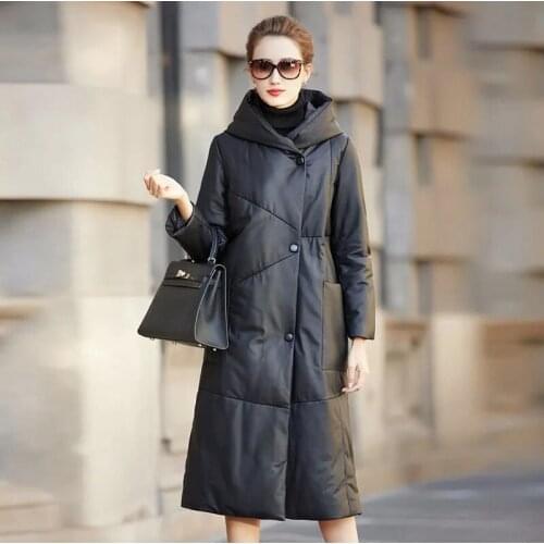 Женские зимние кожаные куртки Qpipsd China At AliExpress