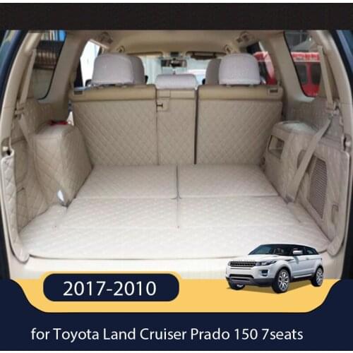 High quality Special car trunk mats for Toyota Land Cruiser Prado 150 7seats 2017-2010 boot carpets cargo liner mat styling