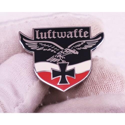 Black Cross Hard Enamel Pins WW2 German Military Brooches Metal Medal Eagle Badge Pin Backpack Accessories Jewelry 2021