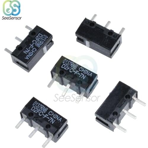 10Pcs OMRON Mouse Micro Switch Microswitch D2FC-F-7N Mouse Button Fretting D2FC-E-7N D2FC