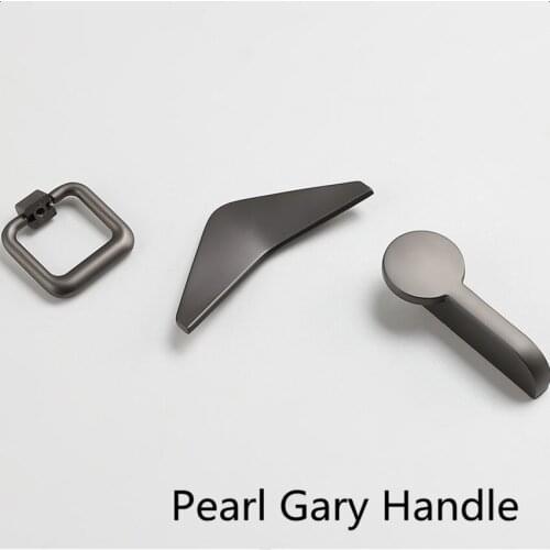 32 64mm modern simple creative black pearl gary kitchen cabinet dresser door handle stain brass drawer cupboard knob pull 2.5"