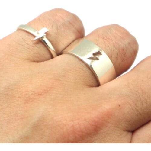 5/6/7/8/9/10/11 Sizes 8 Styles Couple Rings Dinosaur Heart Airplane Lover Wedding Attendant Jewelry Gift