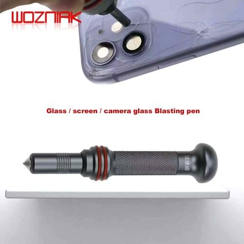 WOZNIAK Camera Back Cover Glass Blasting Pen LCD Screen Removal Repair Assistant for iphone 5-11pro max for samsung for ipad