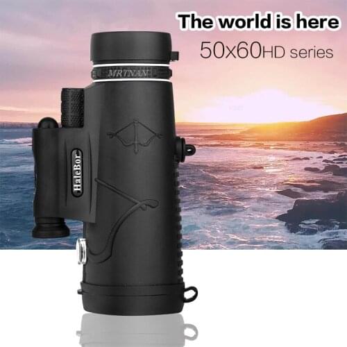 Professional spotting binoculars 50x60 with lighted high power binoculars powerful high-definition double focus binoculars