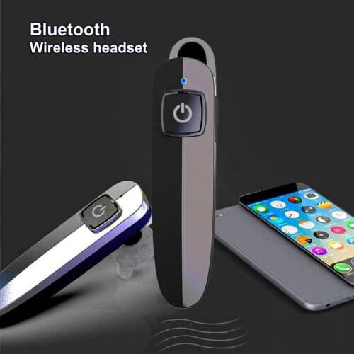 GS-4 Single-ear Bluetooth Headset Wireless Bluetooth Headphone Handsfree Calling Earbud With 12hrs Playback for Business Car Dri