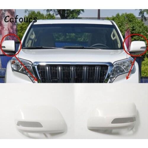 Cafoucs For Toyota Land Cruiser Prado J150 J52 2010-2015 Car Rearview Mirror Cover 87945-0G901 87915-0G901