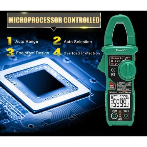 Proskit MT-3110 Digital Clamp Meter High-precision Digital Multimeter Ammeter AC and DC Universal Meter