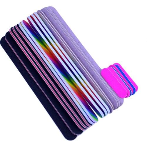 Double Side Nail File Professional Nail Polish Sanding Buffer Strips Nail Polishing Manicure Tools Free Shipping