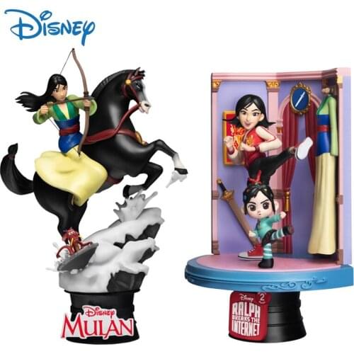 Disney Genuine Mulan Action Figure Collection Model Classic Mulan Cartoon Anime Figures Dolls Desktop Ornaments Kids Toys Gifts