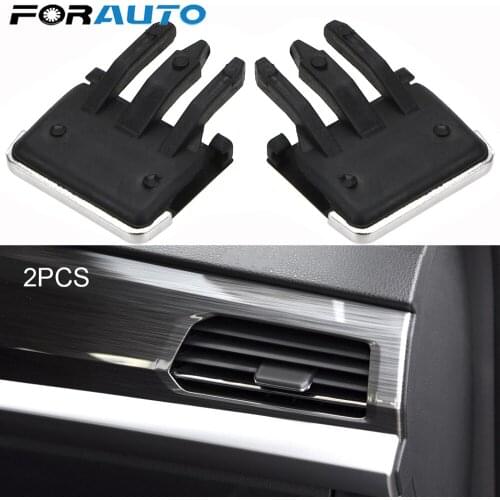 FORAUTO 1Pair Car Air Conditioning Leaf Adjust Clips For Toyota Corolla Air Vent Louvre Blade Slice Clip Black