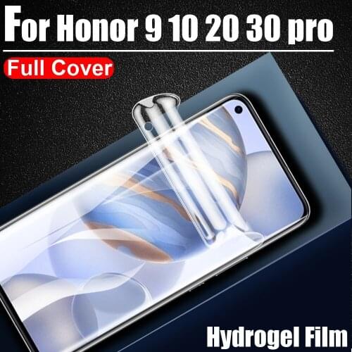 999D HD-Clear Hydrogel Film Soft LCD Full Screen Protector for Huawei Honor 8X 8C 9 9i 9X V9 10 10i 20 20S 20i 30 30S Pro Lite