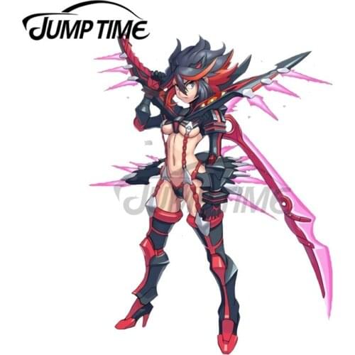 JumpTime 13 x 11.2cm Full Armor Ryuko Car Sticker Waterproof Decal Vinyl Bumper Waterproof Personality Anime Car Styling