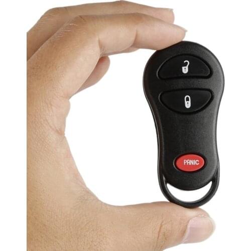 Car Entry Key Fob Shell 3 Buttons For Chrysler Jeep Grand Cherokee Dodge Ram Key Shell Car Remote Key Cover Keyless Remote