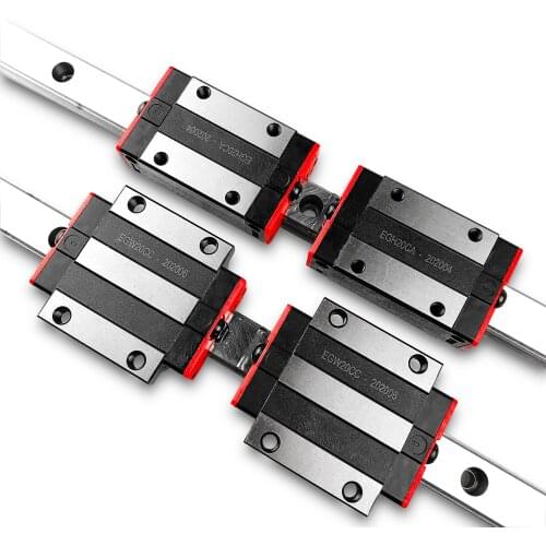 Linear guide EGR20--1650mm-，two guide rails and four sliders EGH20CA/EGW20CC, factory direct sales