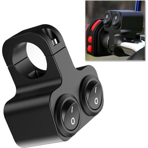 LMoDri 12V Motorcycle ATV Handlebar Dual Button Switch 7/8" Motorbike Refit Headlight Hazard Brake Fog Light Switches 2 Choice