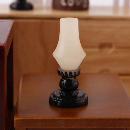 1:12 Scale Dollhouse Miniature Candlesticks Doll House Accessories Furniture Toy White Candles Doll House Decoration