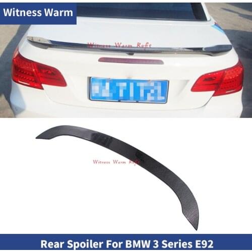 E92 FRP Primer Carbon Fiber Car Rear Trunk lip spoiler wing for BMW 3 Series E92 318i 320i 325i 330i 335i 2006-2010