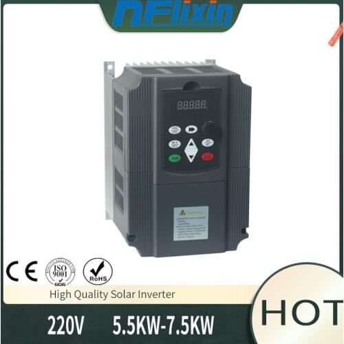 Solar VFD 7.5KW DC200-400V Input and Output 3-Phases 220V Frequency Inverter